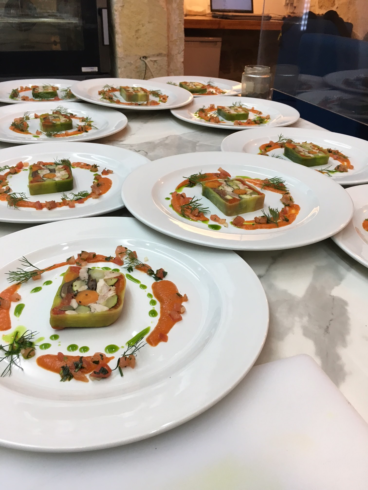 Pressed Chicken and Vegetable Terrine - Starter from Dine Gozo